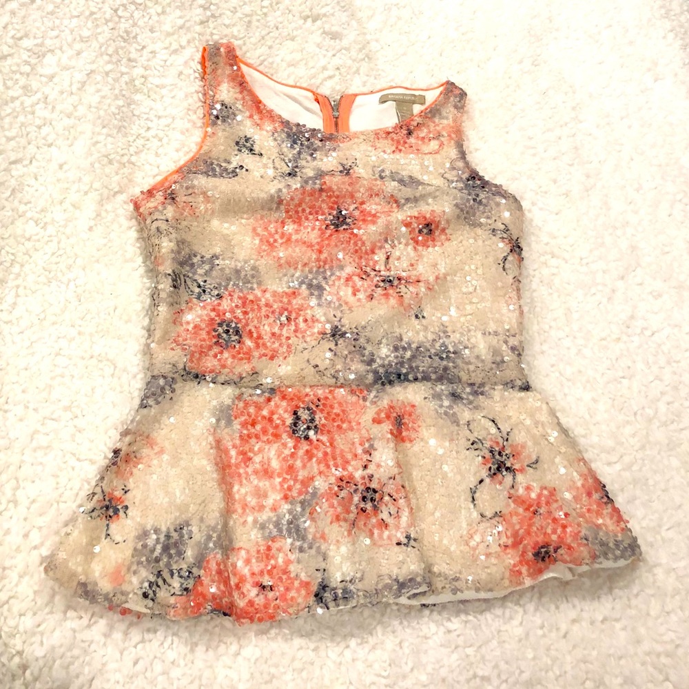 Beautiful BR sequined sleeveless blouse